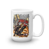 Spider In The City - White Glossy Mug