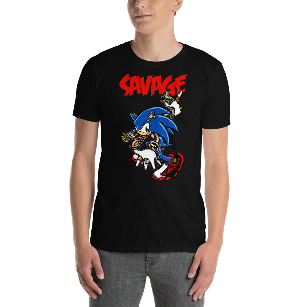 Savage Hedgehog Ver 2 - Premium High Quality Unisex T-Shirt