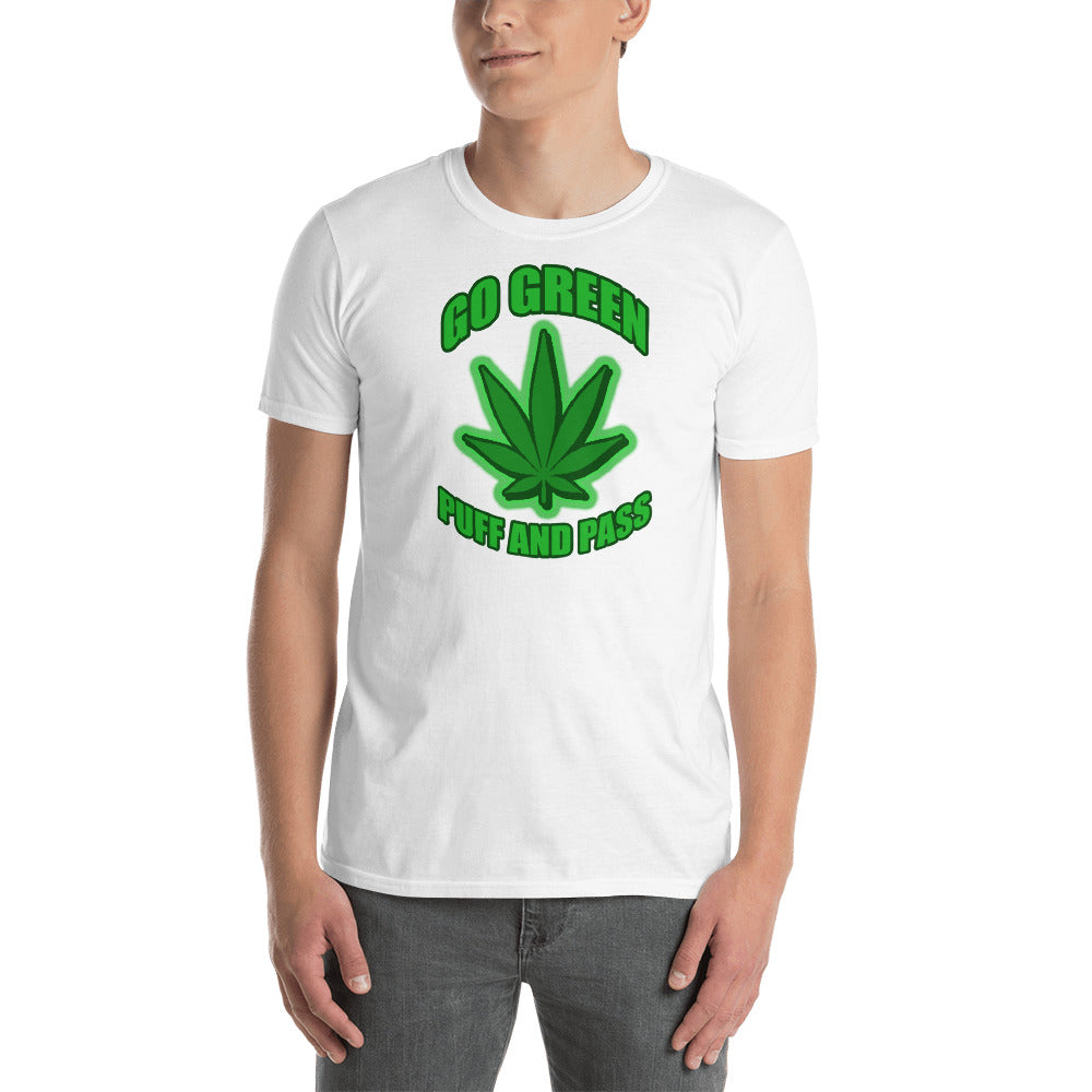 Go Green Puff and Pass - Short-Sleeve Unisex T-Shirt