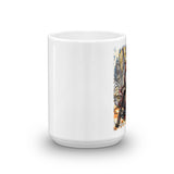 Spider In The City - White Glossy Mug