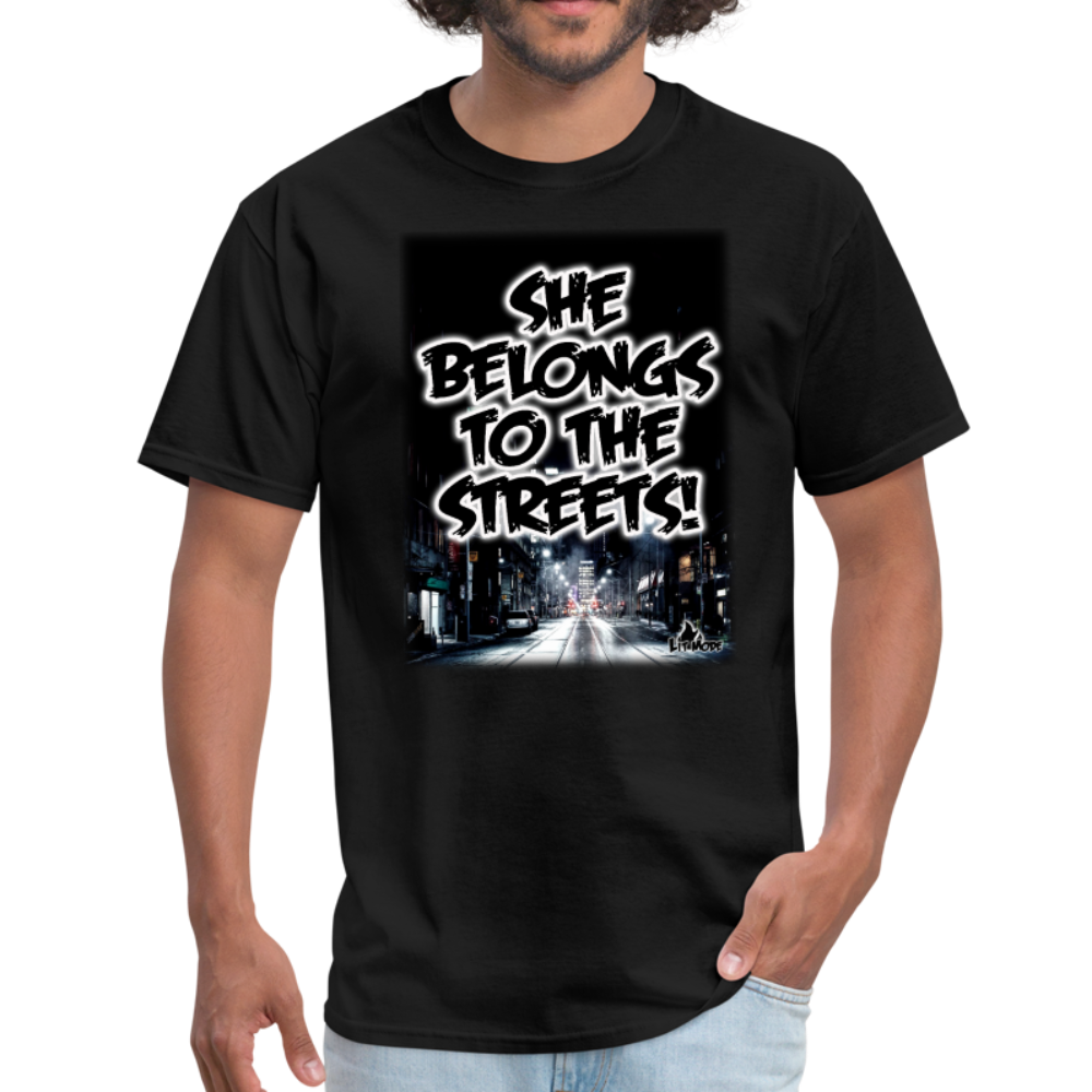 She Belongs To The Streets - Unisex Classic T-Shirt - black