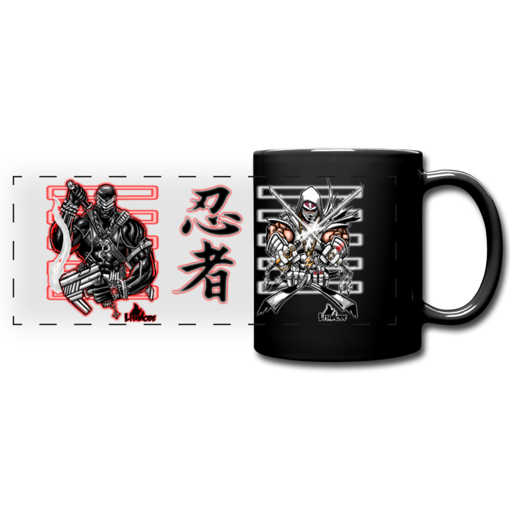 Snake Storm - Full Color Panoramic Mug - black