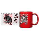 Snake Storm - Full Color Panoramic Mug - red