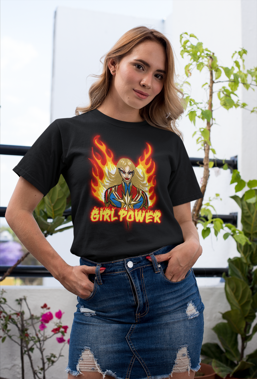 Girl Power Hero - Women's t-shirt